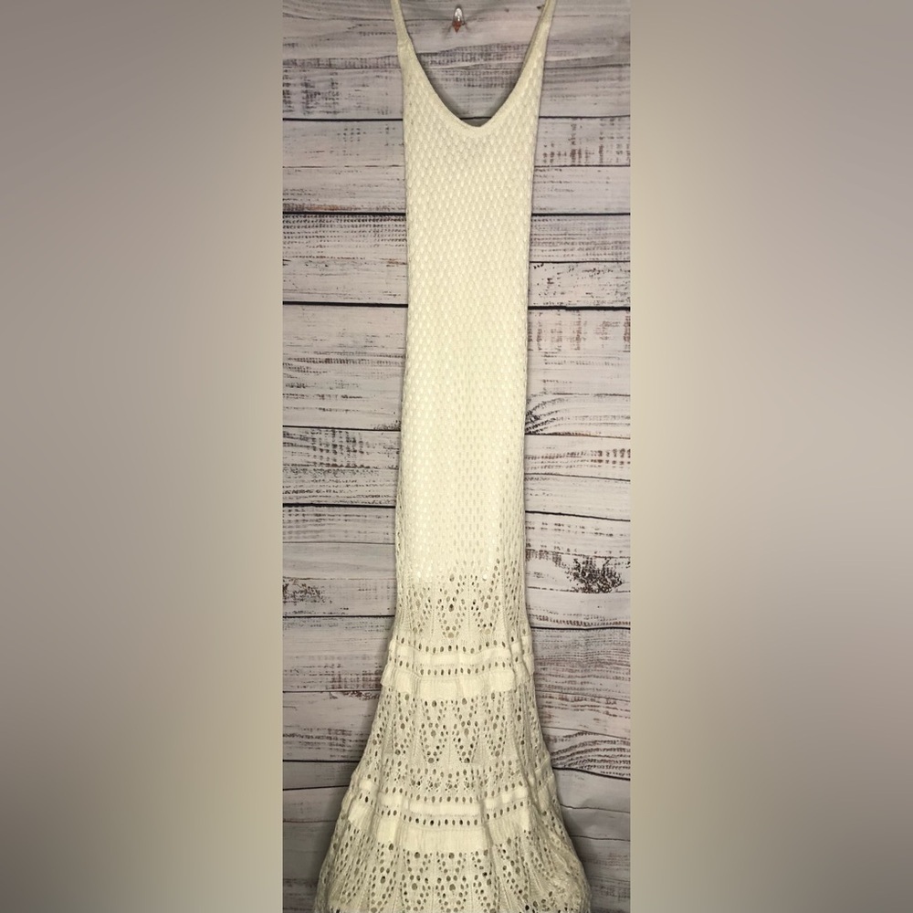 Elegant Cream Lace Dress NWOT size Large - Picture 6 of 16